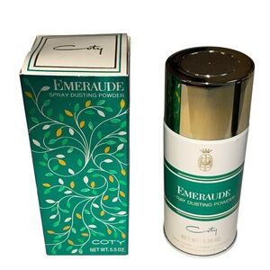 Emeraude Cody Vintage Perfumed Spray Dusting Powder 5.50 Ounces New In Box